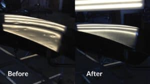 Hail Damage Repair Paintless Dent Repair Before and After Image